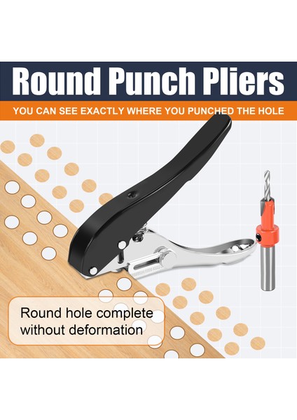 2 Adet Ağaç Işleme Aleti Pense Kart Delik Delme Seti Kağıt Vida Kapağı Havşa Matkap ile 3.2mm Ayarlanabilir Pozisyon (Yurt Dışından) indirimleri