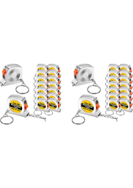 100 Adet Anahtarlık Mezura Mezura Fonksiyonel Cep Mezura Küçük Mezura Yetişkin Çocuklar Için Geri Çekilebilir (Yurt Dışından)