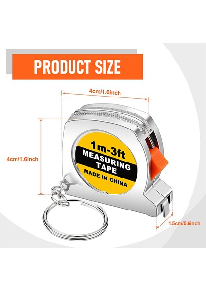 100 Adet Anahtarlık Mezura Mezura Fonksiyonel Cep Mezura Küçük Mezura Yetişkin Çocuklar Için Geri Çekilebilir (Yurt Dışından) fiyatları