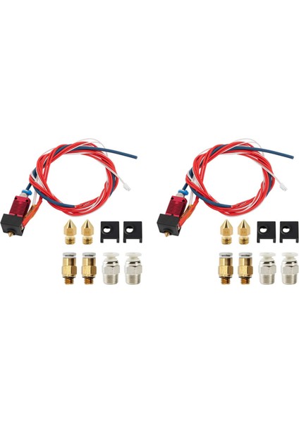 Silikon Kapaklı Oğlak Bowden Ptfe Borulu Ender 3/3 Pro Montajlı Ekstruder Hotend Için 2x Yükseltme (Yurt Dışından)