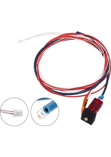 Silikon Kapaklı Oğlak Bowden Ptfe Borulu Ender 3/3 Pro Montajlı Ekstruder Hotend Için 2x Yükseltme (Yurt Dışından) fırsatları