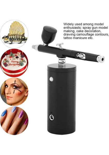 Çok Amaçlı Airbrush Hava Kompresörü Kiti Çift Eylem 0.3mm Meme 7cc Kapasiteli Boya Püskürtme Püskürtme Seti (Yurt Dışından) modelleri