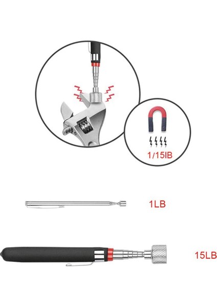 6 Paket Pick-Up Araç Seti Manyetik Pick Up Araçları Teleskopik Mıknatıs Alma Araçları Bükülebilir Eğri Kapmak (Yurt Dışından) fırsatları