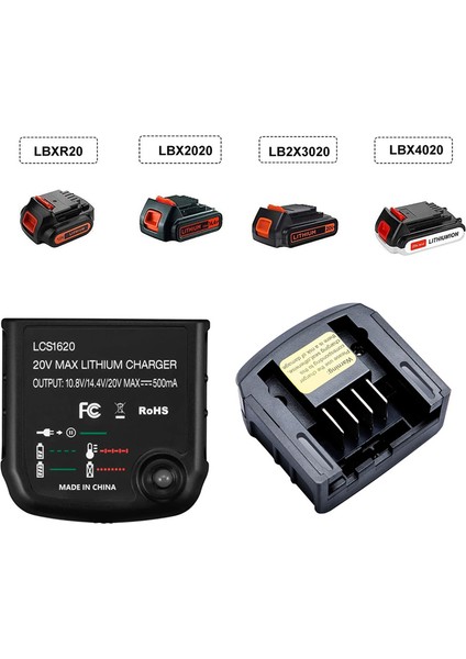 Li Şarj Cihazı Black Decker Için 10.8V 14.4V 20V LBXR20 LB20 LBX20 LBX4020 Elektrikli Matkap Tornavida Aracı, Ab Tak (Yurt Dışından) indirimleri