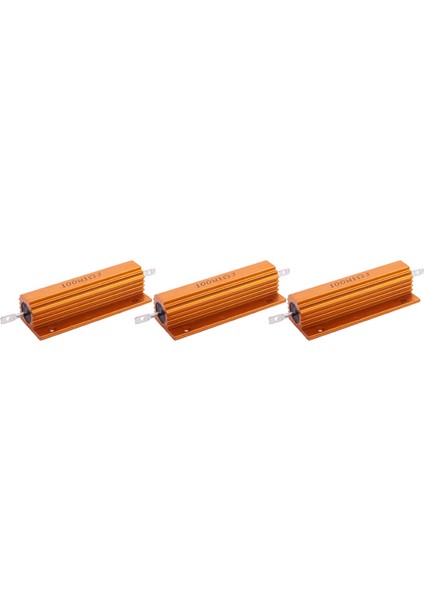 3x Altın Alüminyum Kaplı Güç Direnci Direnci 100W, 1 Ohm 1r (Yurt Dışından)