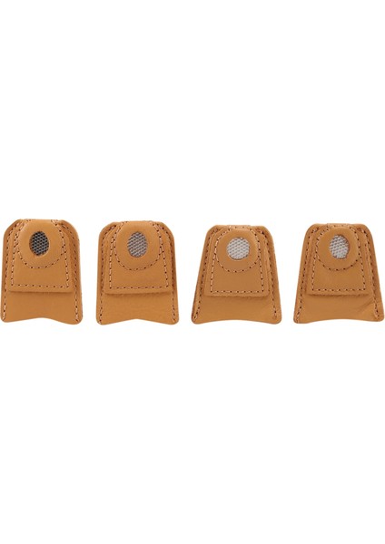 4 Paket Dikiş Deri Yüksük Parmak Koruyucu Aracı Örgü Kapitone, Pin Pedleri, Iğneler Ortağı Iğne Aksesuarı (Yurt Dışından)
