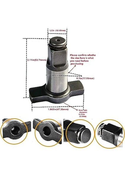 N866410 Darbe Anahtarı Örs Kiti Dewalt Dcf 899 20 V 1/2 Darbe Kilit Pimi Örs Montaj Darbe Anahtarı 2 Adet (Yurt Dışından)