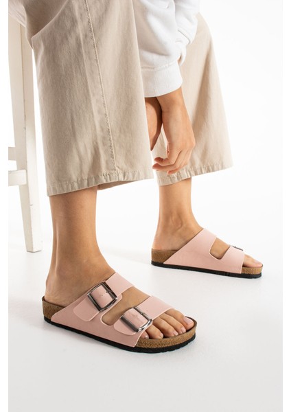 Ziona Rahat Çift Toka Unisex Günlük Terlik fırsatları