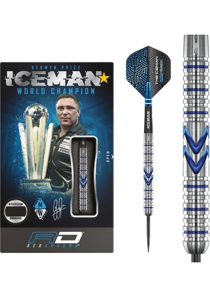 Gerwyn Price Midnight Edition % 90 Tungsten Çelik Uçlu Dart Oku