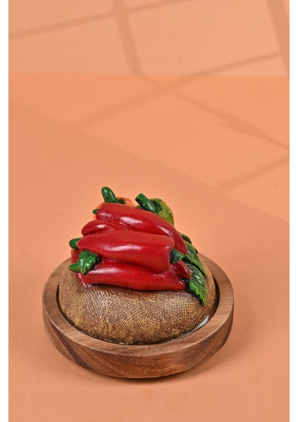 El Yapımı Özel Tasarım Kavanoz - 4'lü Set - Vakumlu Ahşap Kapaklı (Sebze Detaylı) - Yeşil Çizgili Cam - Mutfak ve Ev Dekorasyonu fiyatları