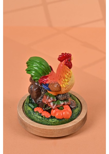 El Yapımı Özel Tasarım Kavanoz - 500 ml - Vakumlu Ahşap Kapaklı (Horoz Detaylı) - Light Yeşil Çizgili Cam - Mutfak ve Ev Dekorasyonu indirimleri