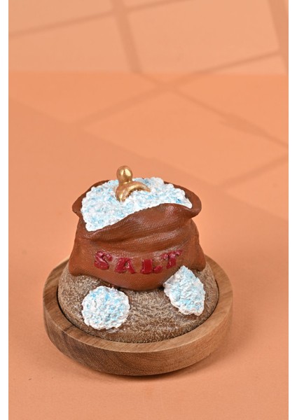 El Yapımı Özel Tasarım Tuz Baharat Kavanozu - 1000 ml - Vakumlu Ahşap Kapaklı (Kahverengi Detaylı) - Light Amber Çizgili Cam - Mutfak ve Ev Dekorasyonu fırsatları