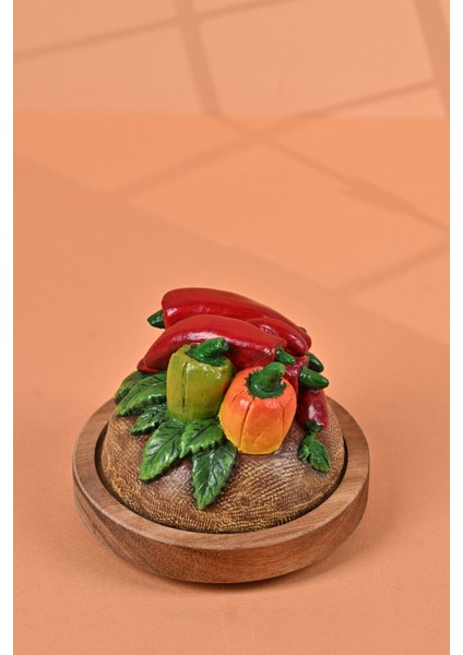 El Yapımı Özel Tasarım Kavanoz - 4'lü Set - Vakumlu Ahşap Kapaklı (Sebze Detaylı) - Light Yeşil Çizgili Cam - Mutfak ve Ev Dekorasyonu fiyatları