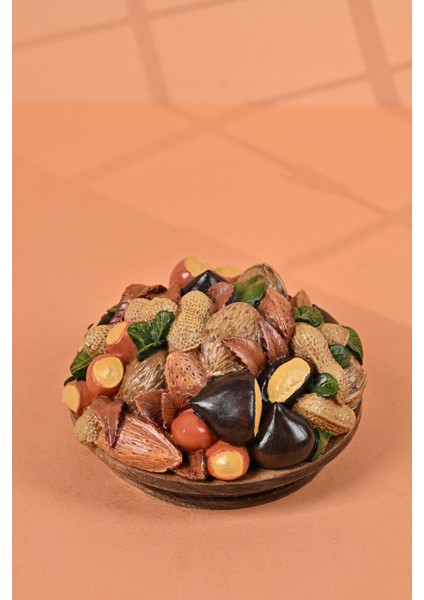 El Yapımı Özel Tasarım Kavanoz - 1800 ml -Vakumlu Ahşap Kapaklı (Kuruyemiş Detaylı) - Şeffaf Cam - Mutfak ve Ev Dekorasyonu indirimleri