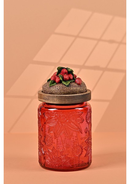 Özel Tasarım Kavanoz - Çilek 700 ml