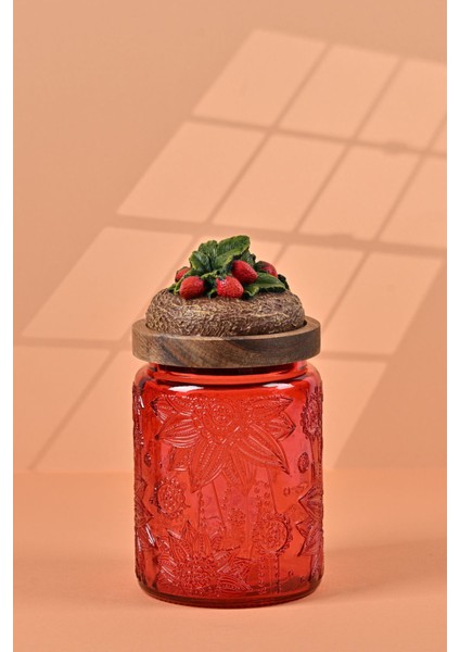 Özel Tasarım Kavanoz - Çilek 700 ml
