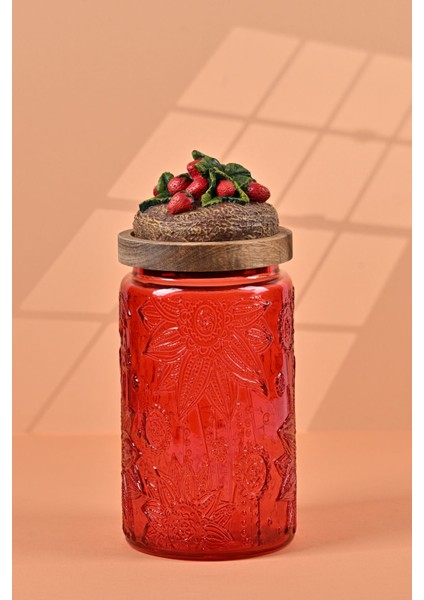 Özel Tasarım Kavanoz - Çilek 1000 ml