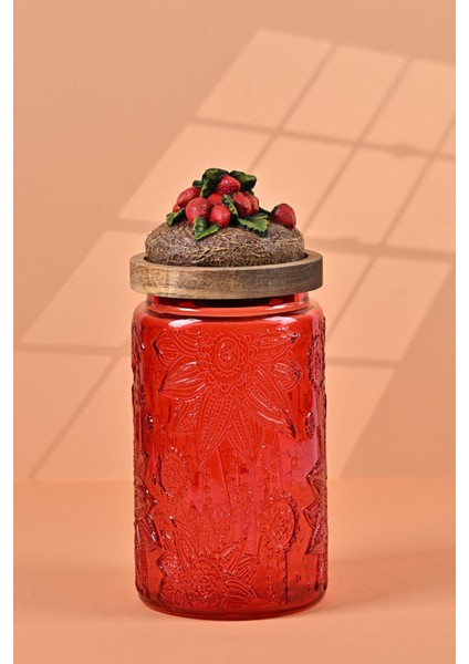 Özel Tasarım Kavanoz - Çilek 1000 ml