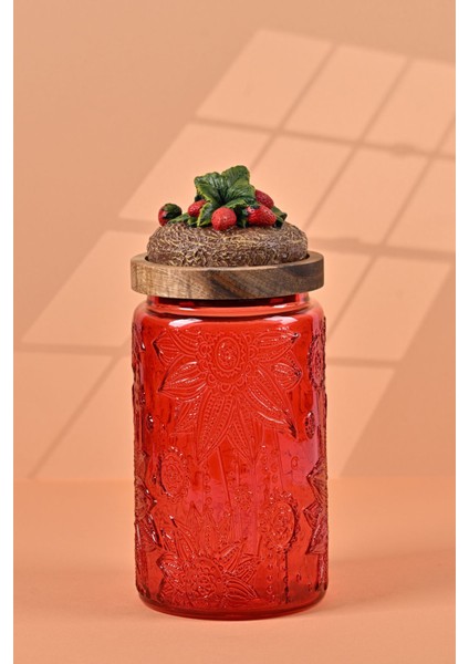 Özel Tasarım Kavanoz - Çilek 1000 ml