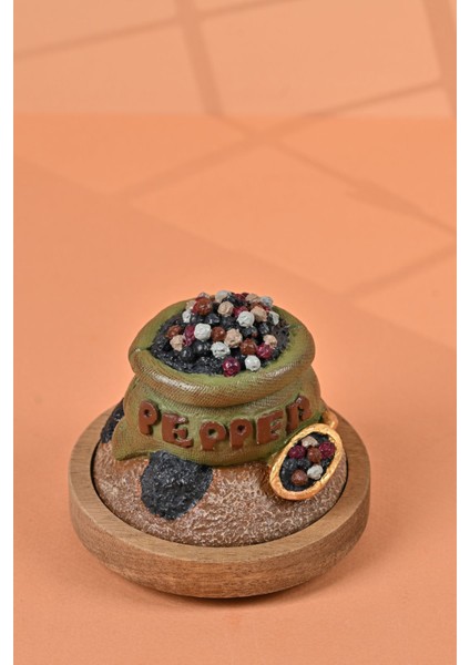 El Yapımı Özel Tasarım Karabiber Baharat Kavanozu - 700 ml - Vakumlu Ahşap Kapaklı (Yeşil Detaylı) - Light Yeşil Çizgili Cam - Mutfak ve Ev Dekorasyonu fırsatları