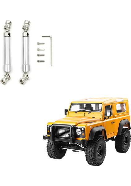 2 Adet Metal Tahrik Mili Şanzıman Cvd MN999 Mn 999 Defender D90 1/10 Rc Araba Yükseltme Parçaları Aksesuarları, Gümüş (Yurt Dışından) indirimleri