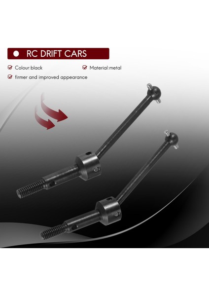 Metal Evrensel Salıncak Mili Cvd 53792 1/10 Rc Araba Için Tamiya Tt-01 TT01 Tt-02 TT02 TA04 Yükseltme Parçaları (Yurt Dışından)