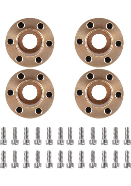 4 Adet Pirinç 12MM Tekerlek Altıgen Hub Genişletme Adaptörü 1.9 2.2 Jant 1/10 Rc Paletli Eksenel SCX10 Traxxas TRX4,22MM (Yurt Dışından)