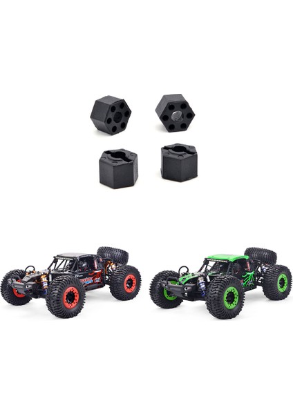 4 Adet Tekerlek Altıgen Adaptör 7504 Zd Yarış Için Dbx-10 DBX10 1/10 Rc Araba Yükseltme Parçaları Yedek Aksesuarlar (Yurt Dışından)