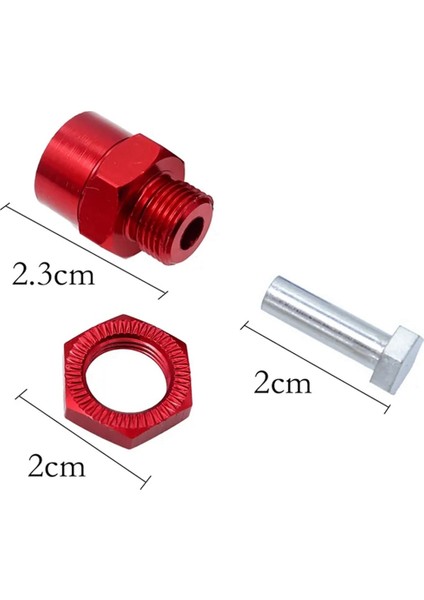 4 Adet Metal Altıgen Adaptör 12MM Ila 17MM Tekerlek Altıgen Hub Adaptör Uzatma Dönüşüm Somunları 1/10 Rc Araba, Mavi (Yurt Dışından)