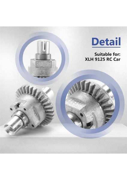 3 Adet Tüm Metal Diferansiyel Ana Eksen Tahrik Mili Dişli Seti Hosim Xlh 9125 Rc Araba Yükseltme Parçaları Aksesuarları (Yurt Dışından)