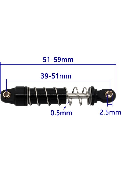 4 Adet Metal Amortisör Amortisörleri Traxxas TRX4M Trx-4m Bronco Defender 1/18 Rc Paletli Araba Yükseltme Parçaları, Mavi (Yurt Dışından)