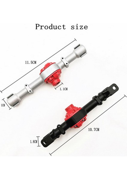 Metal Ön ve Arka Köprü Aks Konut Case Mn D90 D91 MN99 MN99S 1/12 Rc Araba Yükseltme Parçaları Aksesuarları, Gümüş (Yurt Dışından)