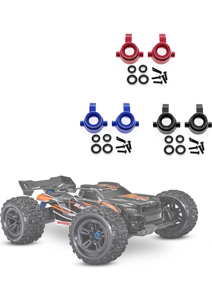 Alüminyum Direksiyon Blokları Rulman 9635 Için 1/8 Traxxas Kızak 95076-4 Rc Araba Yükseltme Parçaları Aksesuarları, Siyah (Yurt Dışından) indirimleri
