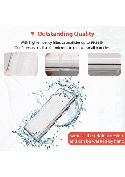 Xiaomi Roborock T7S T7 Plus T7S Plus S7 Elektrikli Süpürge Yedek Parçaları Için Mop Bezi Ana Fırça Yan Fırça Hepa Filtreleri (Yurt Dışından) modelleri