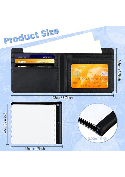 4 Adet Süblimasyon Cüzdan Boş Isı Transferi Süblimasyon Cüzdanlar Banka Kartı Tutucu Erkekler Için Hediye Ofis Seyahat Iş Malzemesi (Yurt Dışından) fiyatları