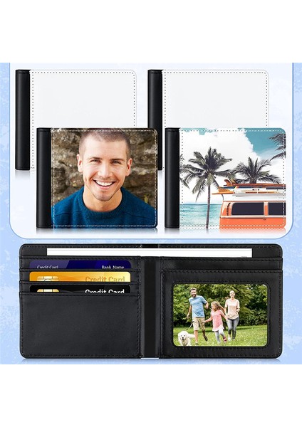 4 Adet Süblimasyon Cüzdan Boş Isı Transferi Süblimasyon Cüzdanlar Banka Kartı Tutucu Erkekler Için Hediye Ofis Seyahat Iş Malzemesi (Yurt Dışından) fırsatları