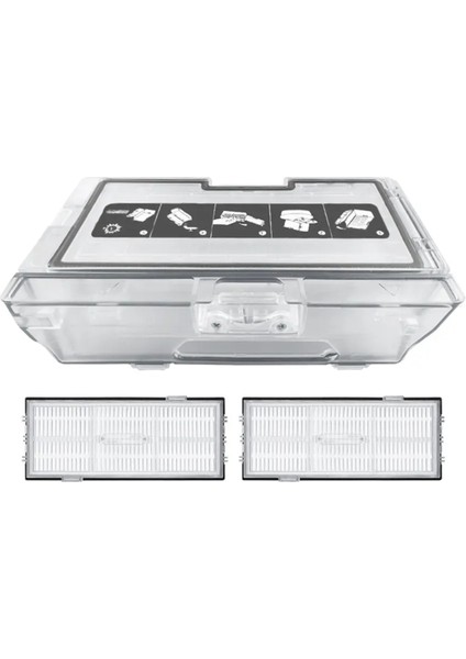 Roborock S8, S8 Plus, S8 Pro Ultra Robot Süpürge Yedek Parçaları Toz Kutusu Hepa Filtresi (Yurt Dışından)