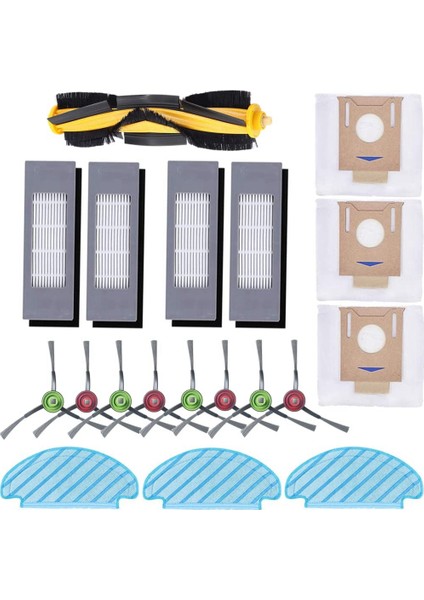 Yedek Parçalar Silindir Fırça Yan Fırça Filtresi Ecovacs T8 Aıvı T8MAX N8 Pro Robot Süpürge Aksesuarları (Yurt Dışından)