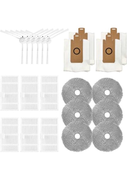 Xiaomi Lydsto W2 Robot Süpürge Yedek Parçaları Yan Fırça Filtre Paçavra Toz Torbası Değiştirilebilir Parçalar Aksesuarlar (Yurt Dışından)
