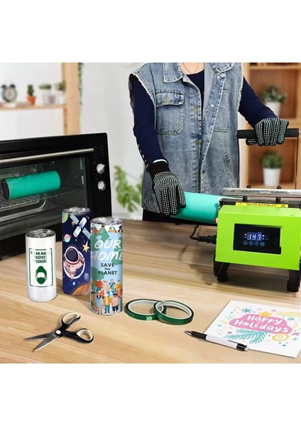 Sublimasyon Bardak Boşlukları Için Silikon Bantlar, 2 Boyutlu Elastik Sublimasyon Kağıt Tutucu, Aksesuarlar Gölgelenmeyi Önler (Yurt Dışından) indirimleri