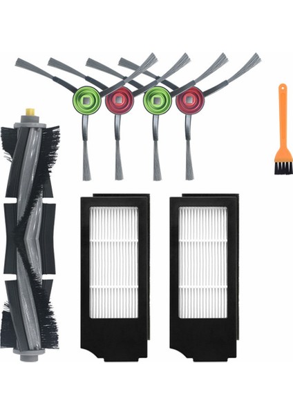 Cobos Süpürme Robotu Aksesuarları Için 8 Adet X1 Paspas Sileceği Ana Fırça Yan Fırça (Yurt Dışından)