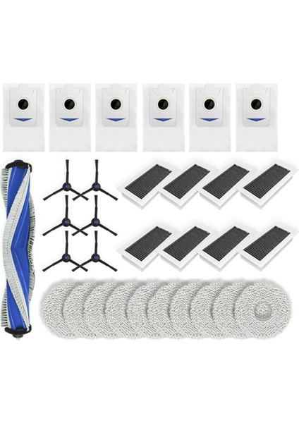 Ecovacs Debot X5 Omnı / X5 Pro Omnı Robot Süpürge Parçaları Ana Yan Fırça Hepa Filtre Paspas Bezi Toz Torbası Aksesuarları (Yurt Dışından)