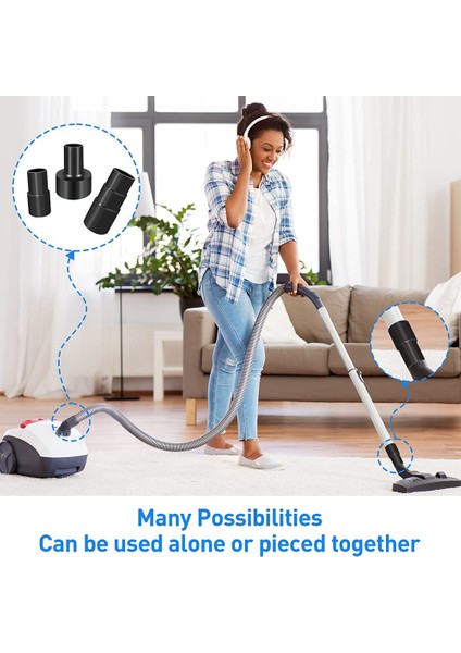 Evrensel Vakum Hortumu Adaptörü 3 Boyut Islak Kuru Vakum Dönüştürücü Redüktör Bağlantı Adaptörü Seti Vakum Temizleyici Için (Yurt Dışından) indirimleri