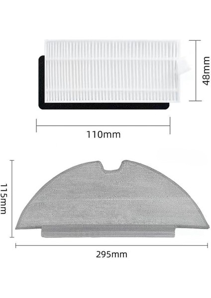 Eufy Robovac L35HYBRID/L35 Hybrid+ Robot Yedek Parçaları Için Vakum Aksesuarları Hepa Filtre Paspas Bezi Pedleri (Yurt Dışından) fırsatları