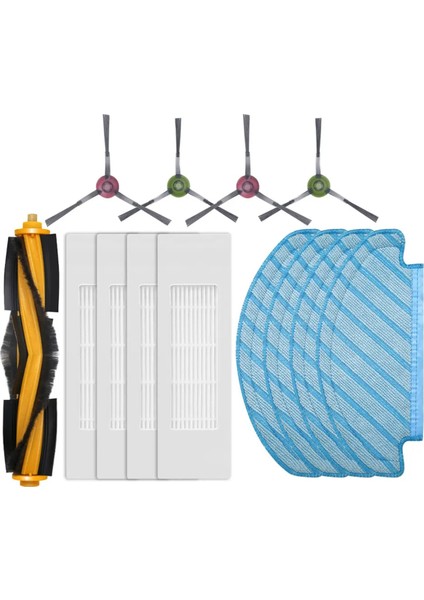 Ecovacs Debot N10 / N10 Plus Silindir Yan Fırça Hepa Filtre Paspas Bezleri Robot Süpürge Aksesuarları (Yurt Dışından)