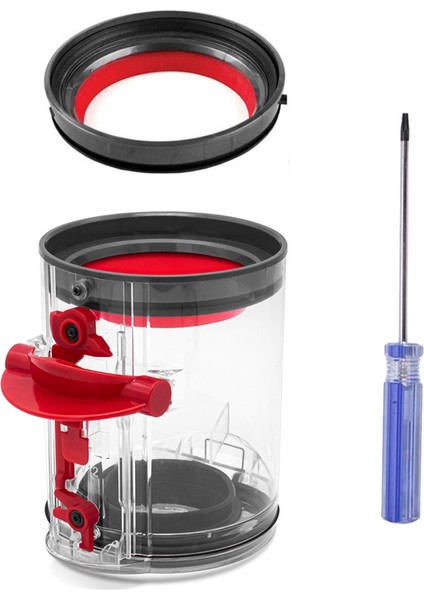 Dyson V10 Slim V12 Dijital Slim Toz Haznesi Kovası ve Üst Sabit Sızdırmazlık Halkası Elektrikli Süpürge Yedek Parçaları (Yurt Dışından)