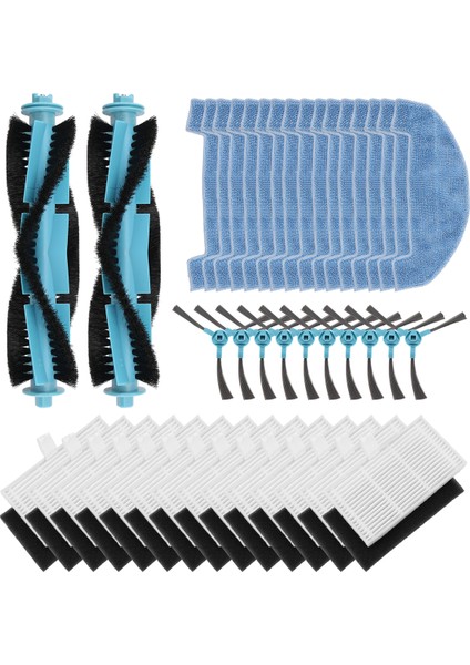 Ultenic D10 Robot Vakum Yedek Parçaları Ana Silindir Yan Fırça Hepa Filtre Paspas Pedi Bez Aksesuarları (Yurt Dışından)