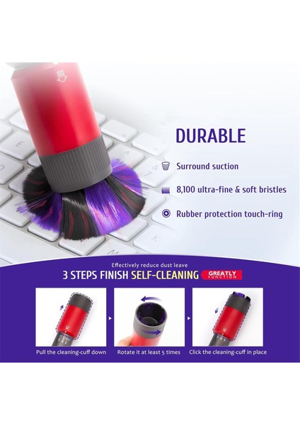 Dyson V7 V8 V10 V11 V15 V6 Serisi Elektrikli Süpürge Aksesuarları Için Tetik Kilidi ile Toz Alma Fırçası Esnek Uzatma Hortumu (Yurt Dışından) fırsatları