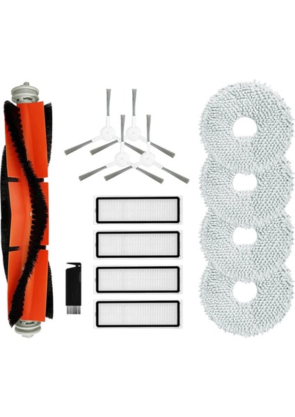 Xiaomi Robot Süpürge S10+ / S10 Plus / B105 Silindir Yan Fırça Hepa Filtre Paspas Bezi Bezleri Robot Süpürge Yedek Parçaları (Yurt Dışından)