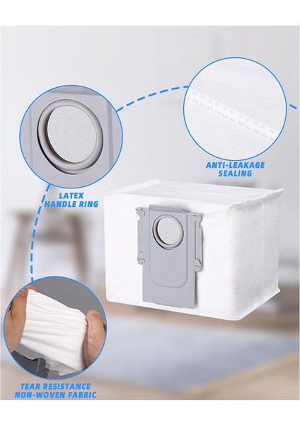 Roborock Q8 Max+/q8 Max/q5 Pro+/q5 Pro Robot Süpürge Için Aksesuar Seti, Ana Fırça, Hepa Filtreler, Mendiller, Yan Fırça (Yurt Dışından) fiyatları